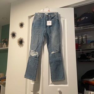 Pistola Women’s Straight Ripped Jeans